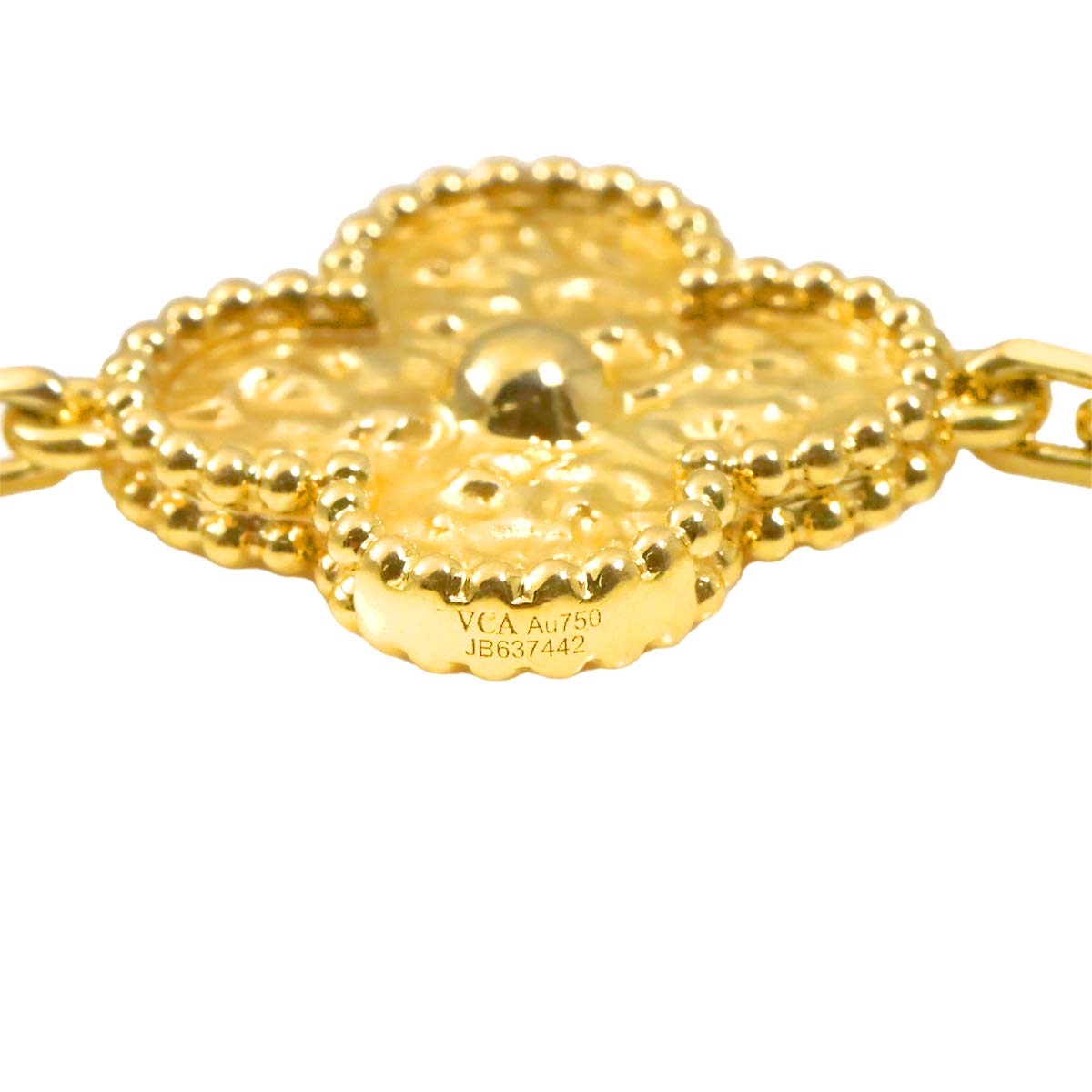 Vintage Alhambra 5P Bracelet 18K YG 750