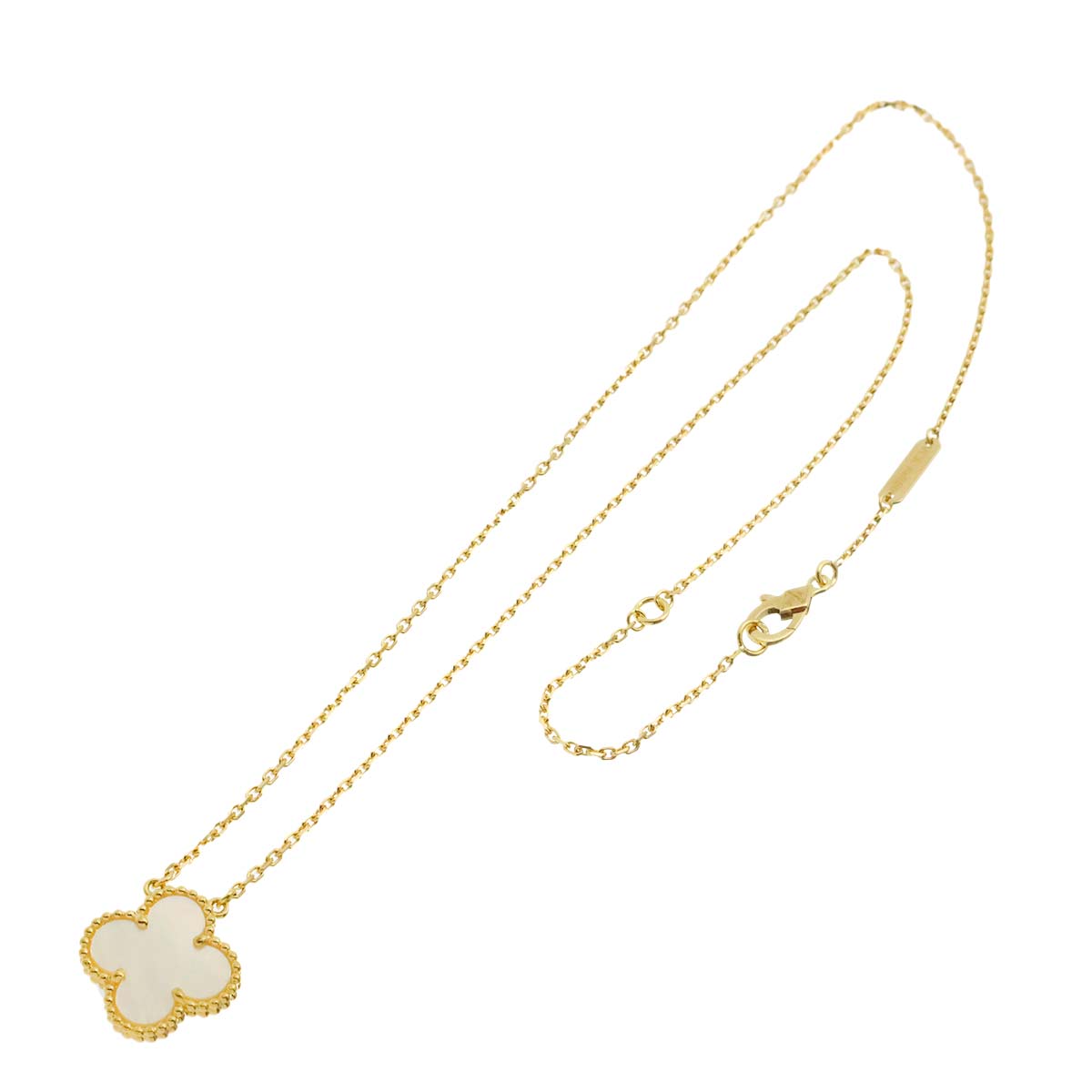 Vintage Alhambra MOP Necklace 18K YG 750