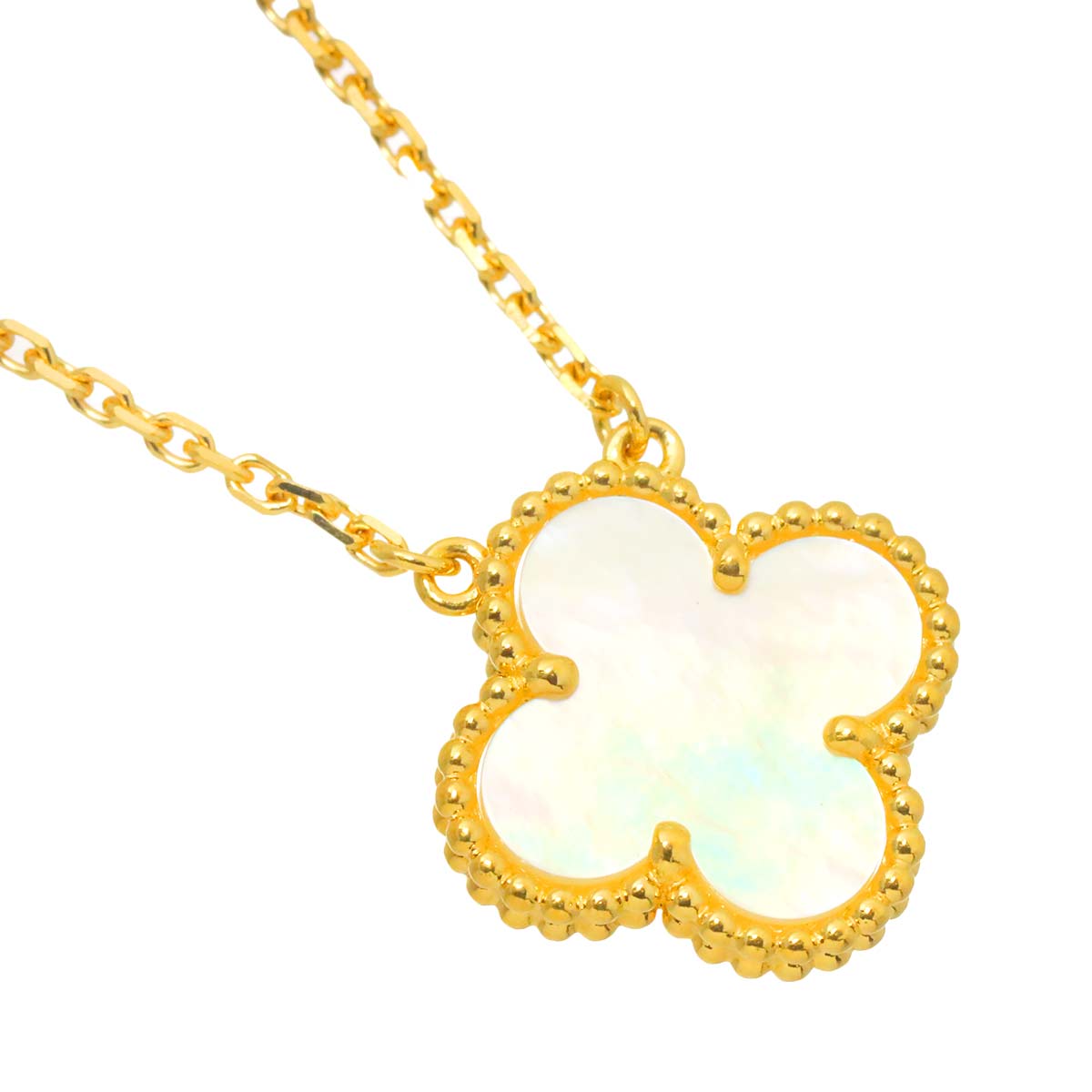 Vintage Alhambra MOP Necklace 18K YG 750