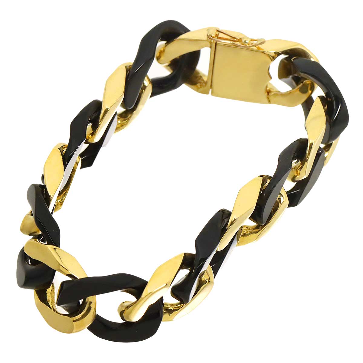 Onyx Bracelet 18K Yellow Gold 750
