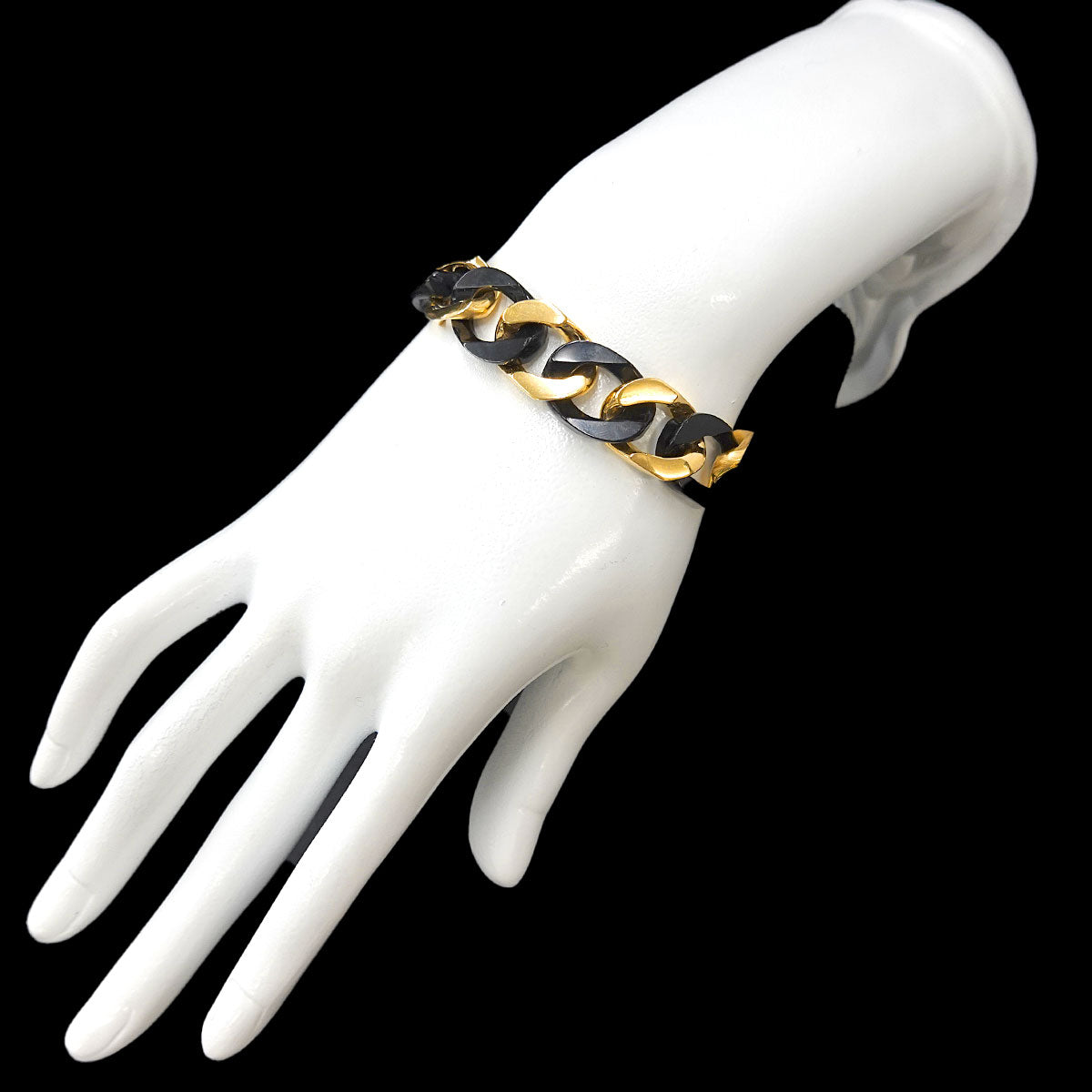 Onyx Bracelet 18K Yellow Gold 750