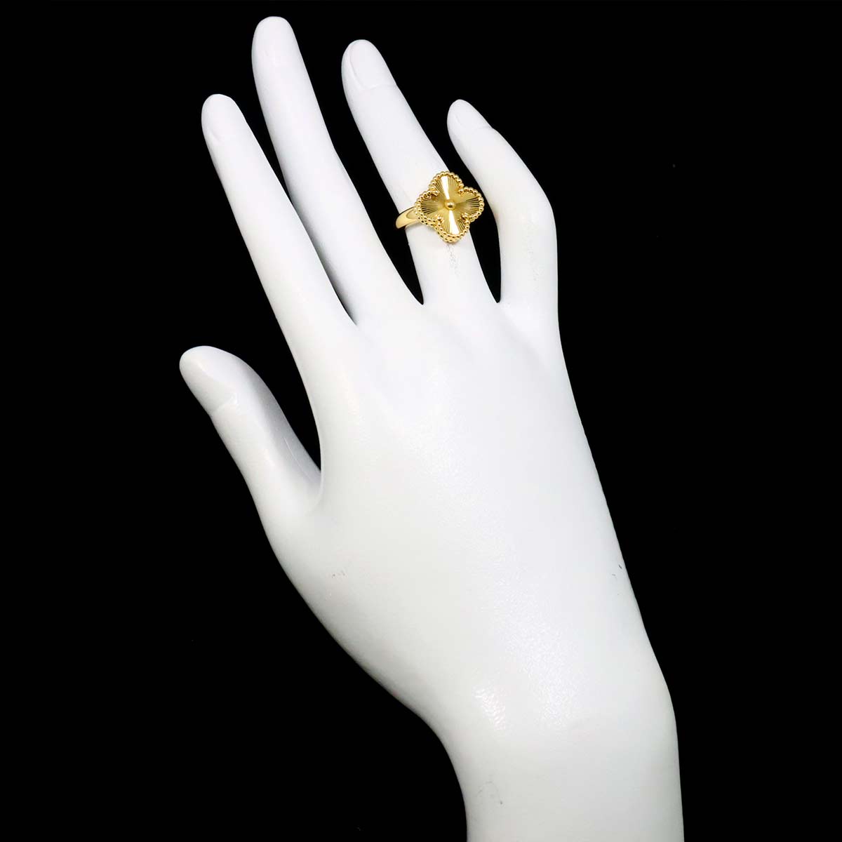 Vintage Alhambra Ring 18K YG 750 size47 4(US)