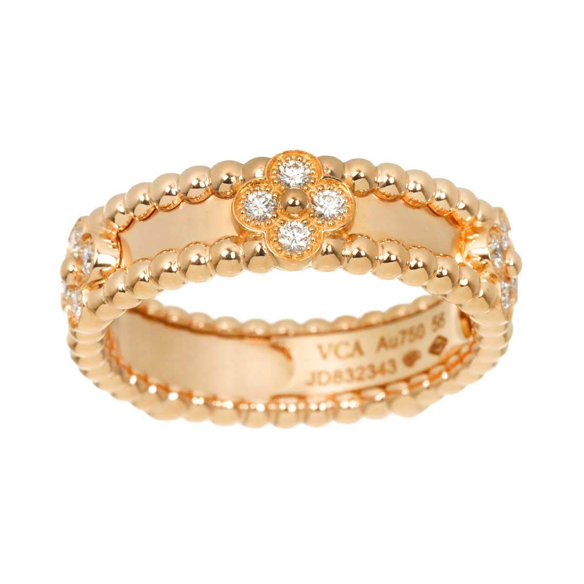 Perlee Ring MM 18K PG 750 size56 7.5(US)