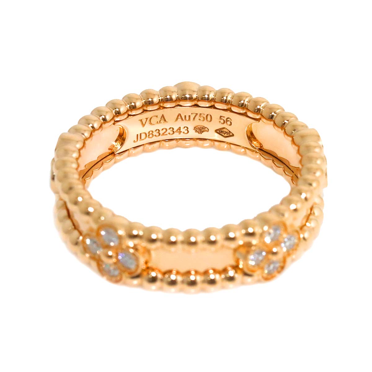 Perlee Ring MM 18K PG 750 size56 7.5(US)
