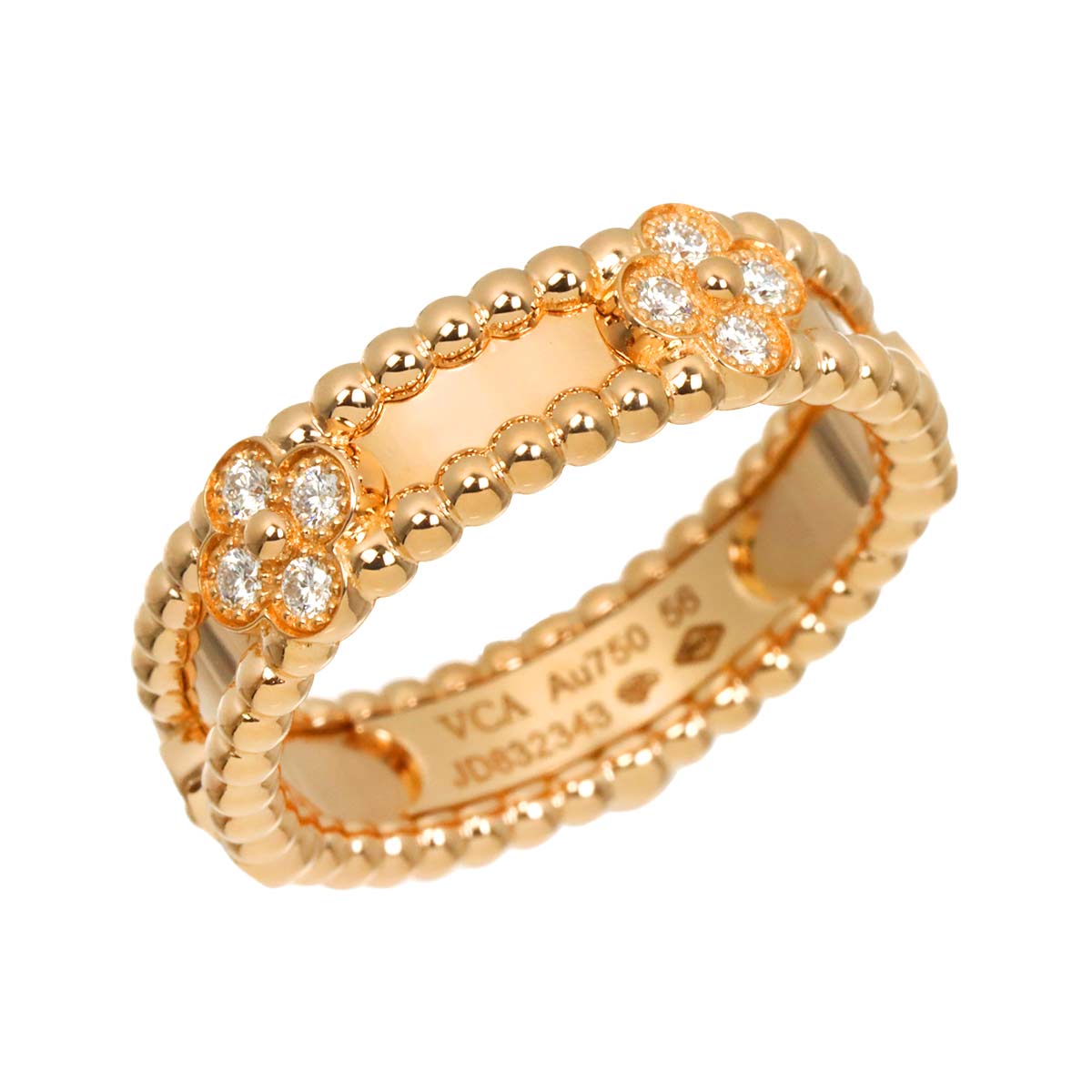 Perlee Ring MM 18K PG 750 size56 7.5(US)