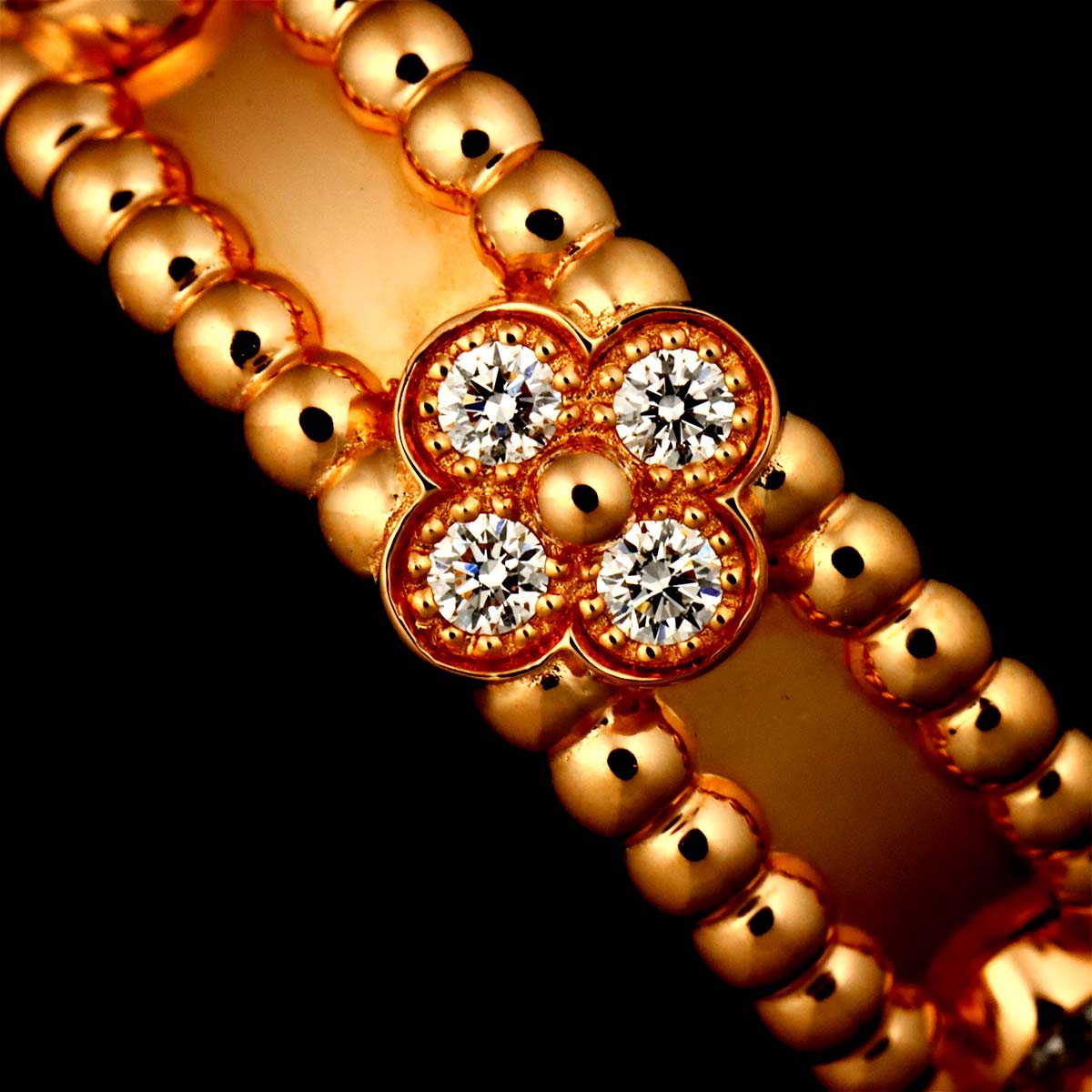 Perlee Ring MM 18K PG 750 size56 7.5(US)