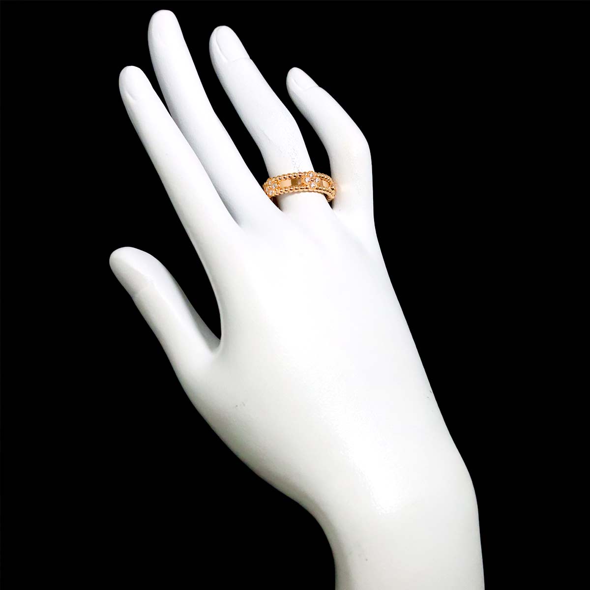 Perlee Ring MM 18K PG 750 size56 7.5(US)