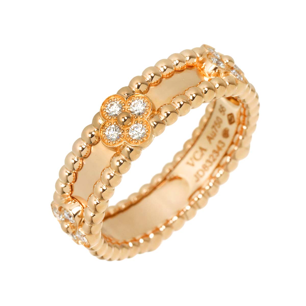 Perlee Ring MM 18K PG 750 size56 7.5(US)