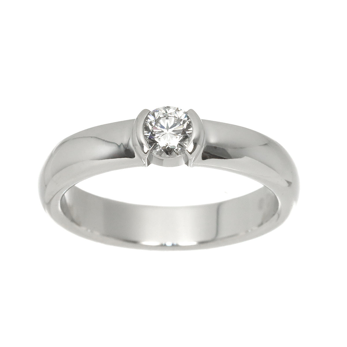 Diamond 0.26ct G/VVS2/EX Ring Pt 5.5-5.75(US)