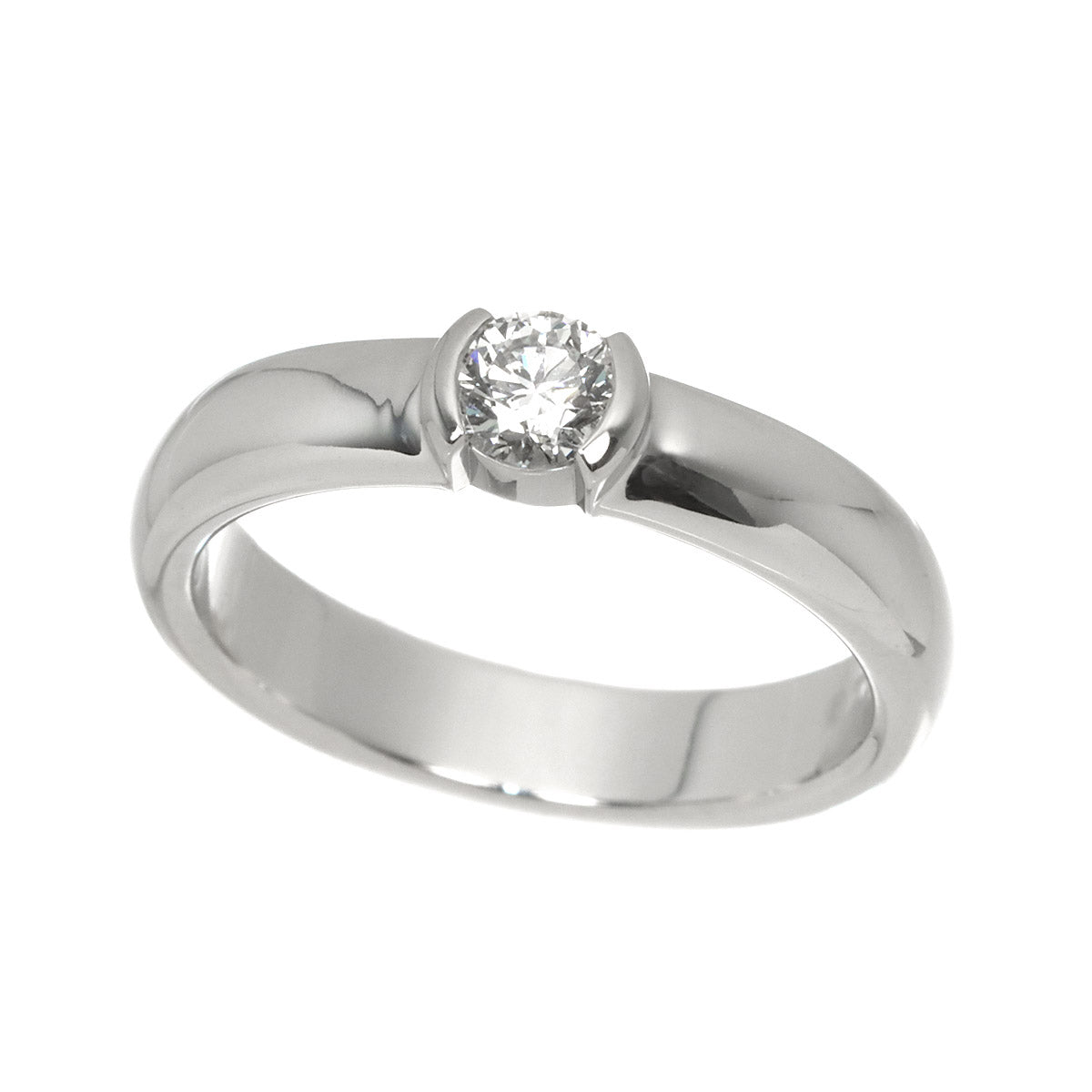 Diamond 0.26ct G/VVS2/EX Ring Pt 5.5-5.75(US)