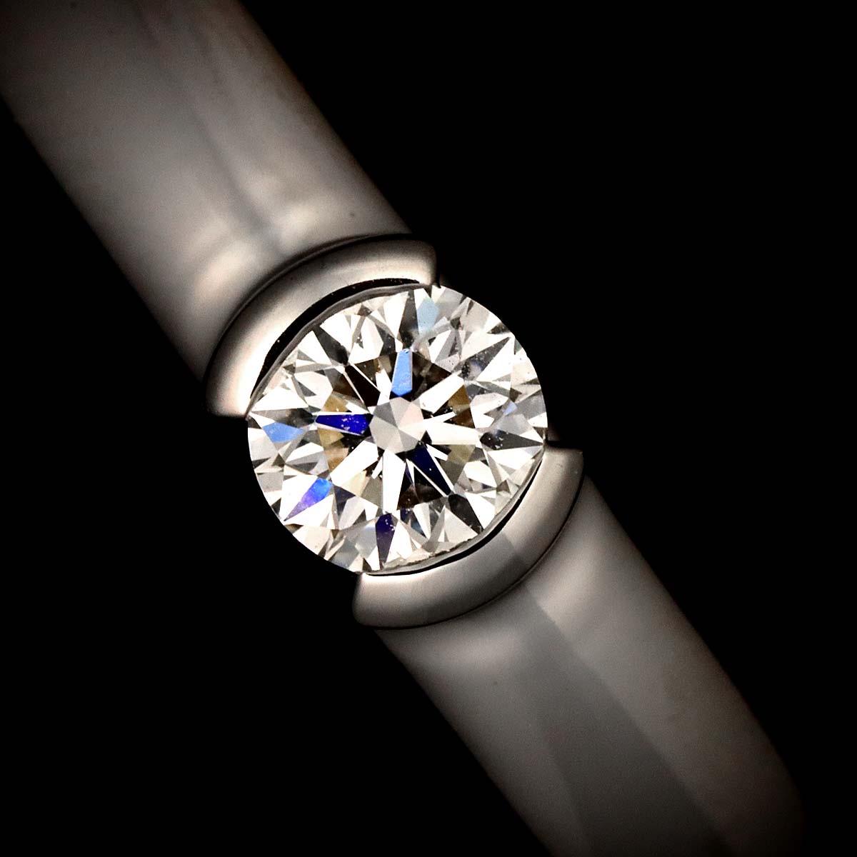 Diamond 0.26ct G/VVS2/EX Ring Pt 5.5-5.75(US)