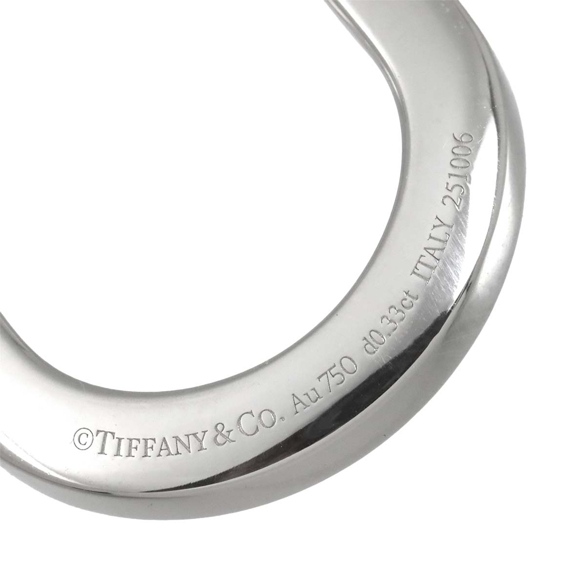 Lock Medium Diamond 0.33ct Necklace 18K White Gold 750