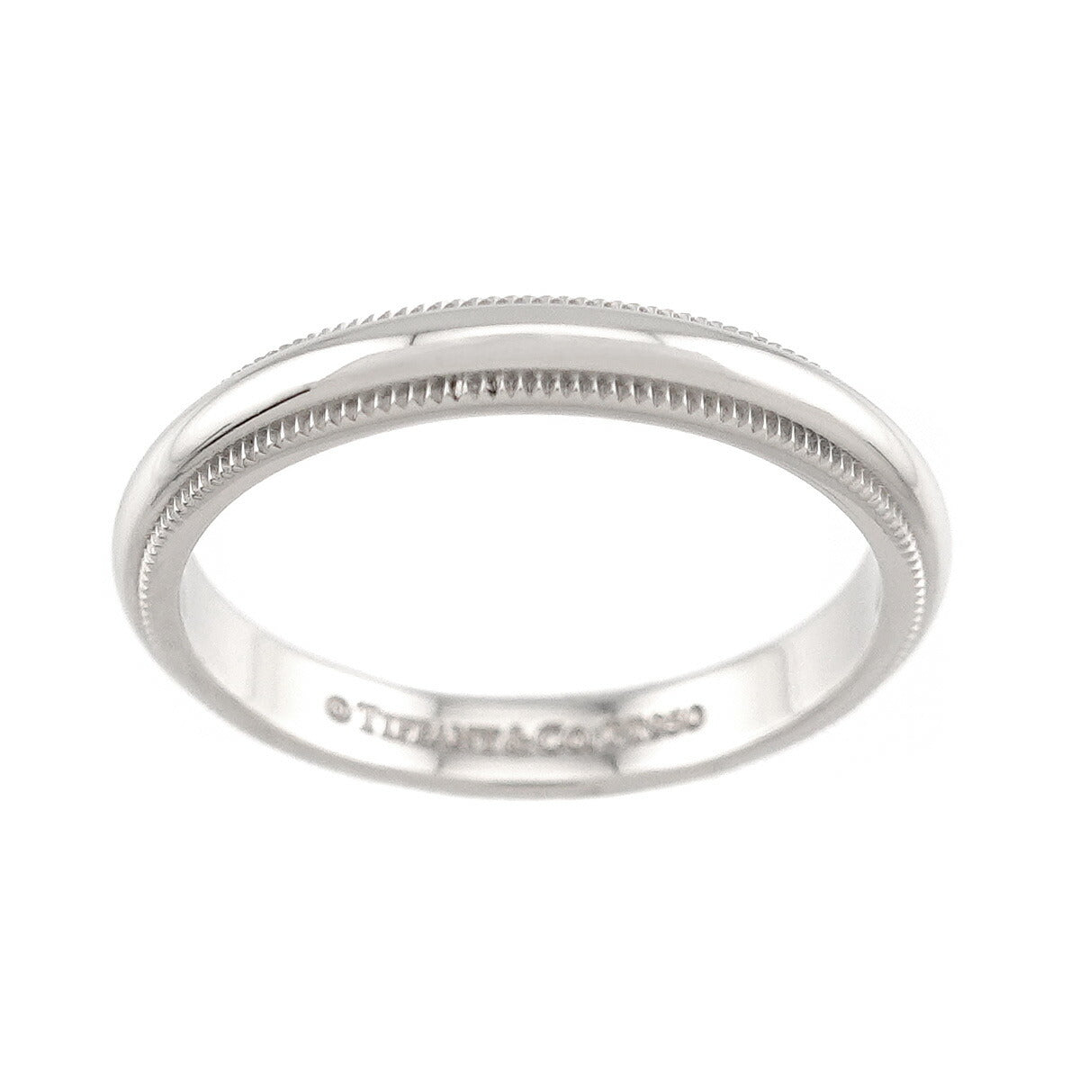 Milgrain Band Ring Pt Platinum Size7.25(US)