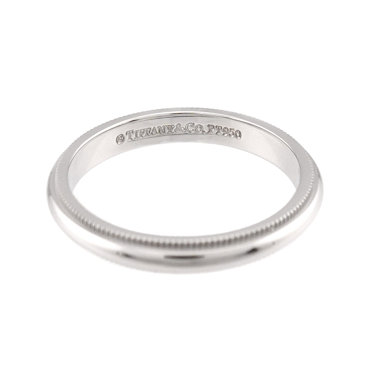 Milgrain Band Ring Pt Platinum Size7.25(US)