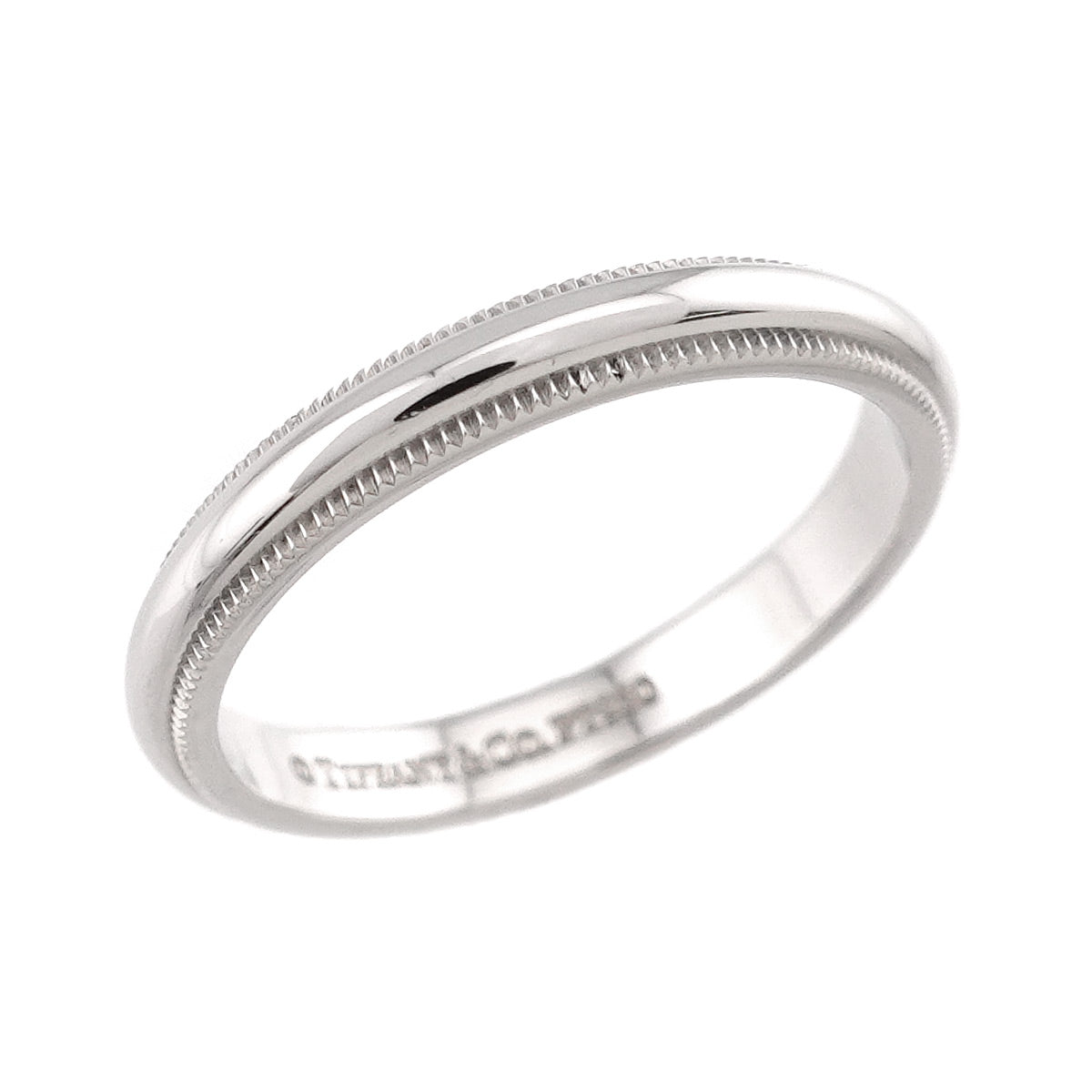 Milgrain Band Ring Pt Platinum Size7.25(US)