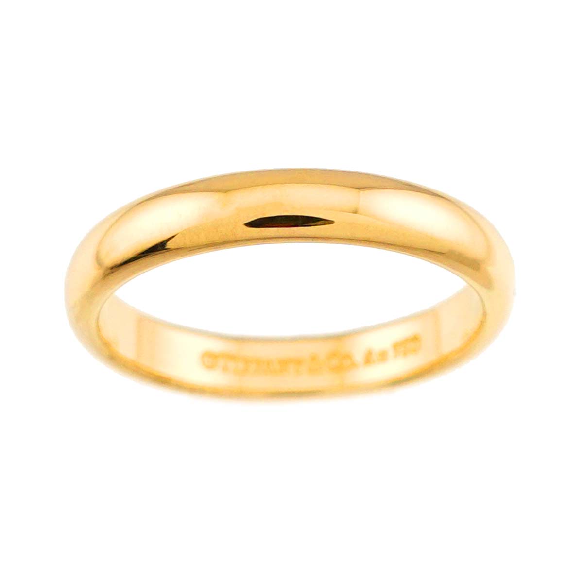Forever Band Ring 18K Yellow Gold 750 Size 4.75-5(US)