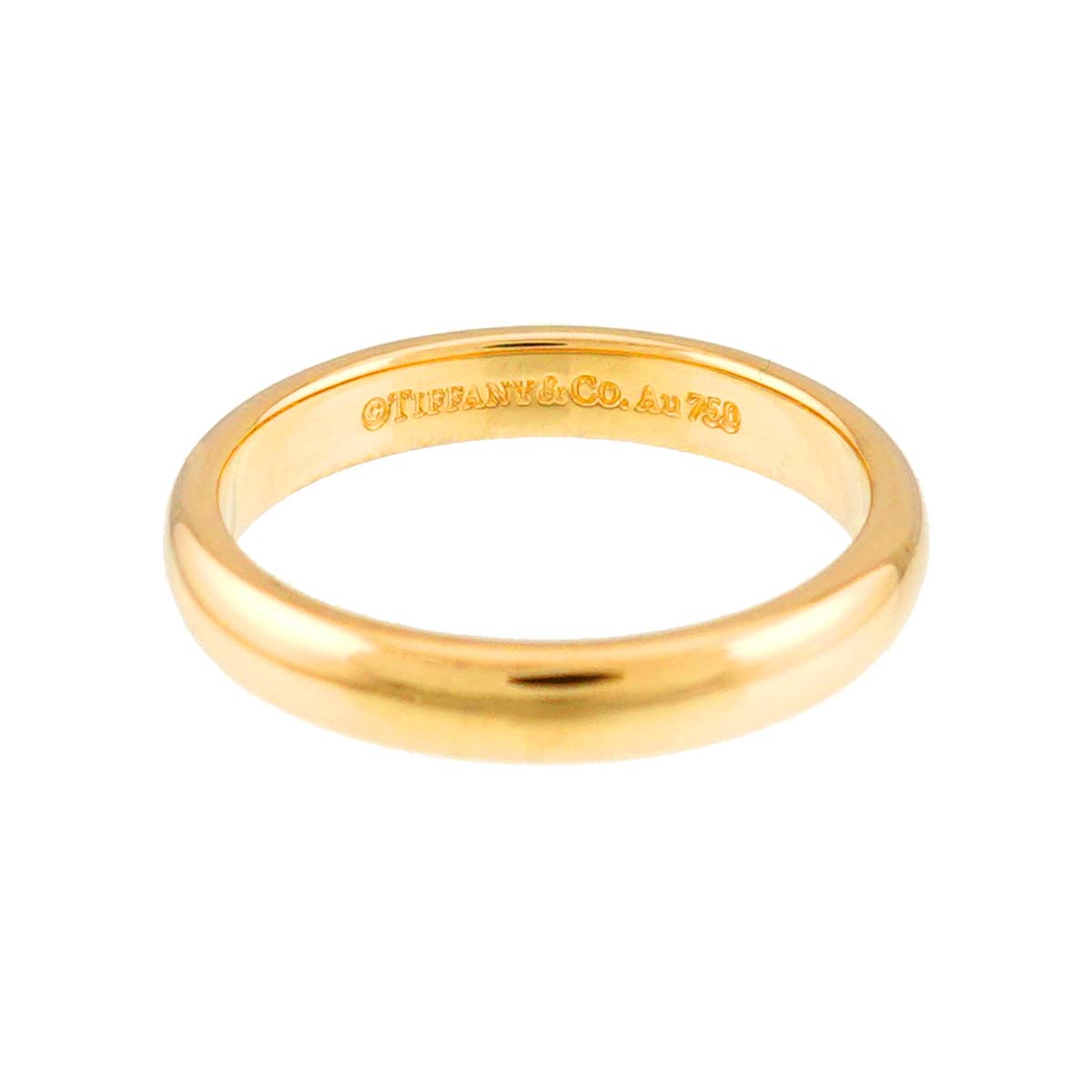 Forever Band Ring 18K Yellow Gold 750 Size 4.75-5(US)