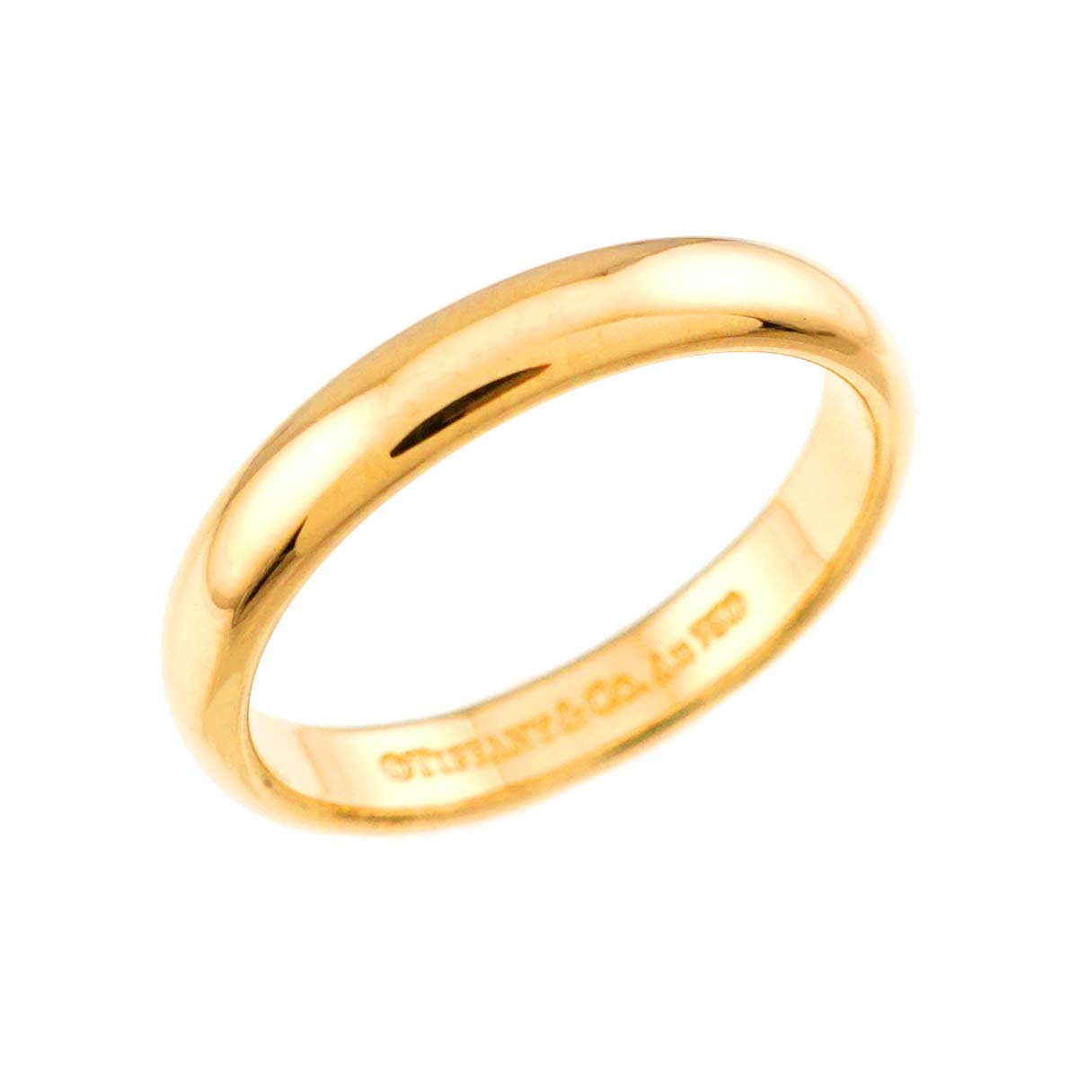 Forever Band Ring 18K Yellow Gold 750 Size 4.75-5(US)
