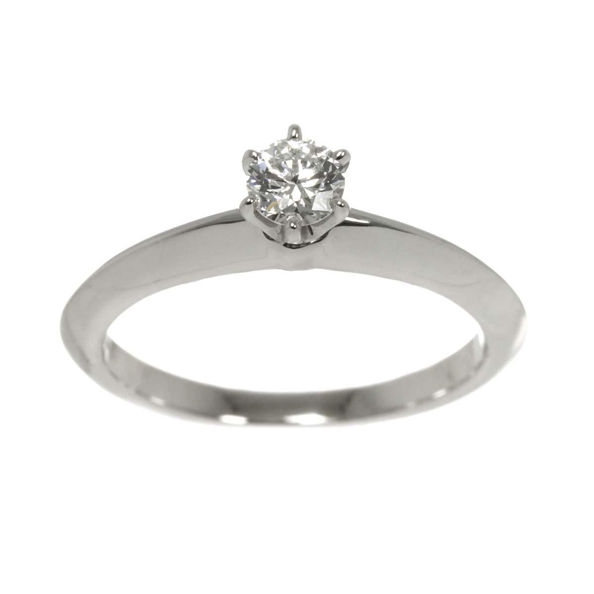 Diamond 0.18ct G/VS2/3EX Ring Pt Size3.25(US)