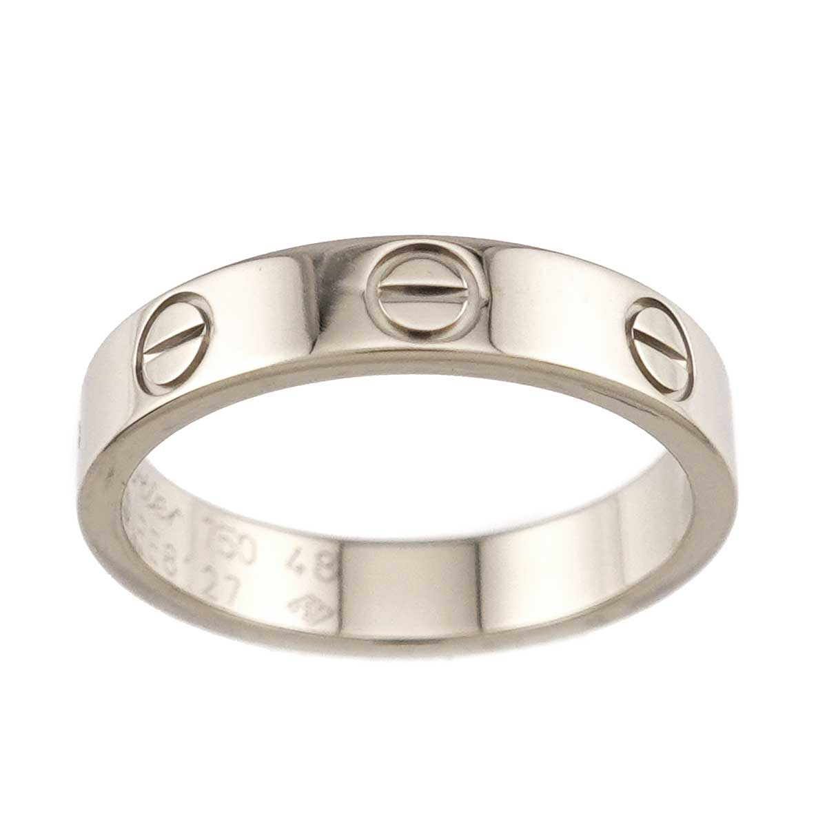 Mini Love Ring 18K White Gold 750 size48 4.5(US)