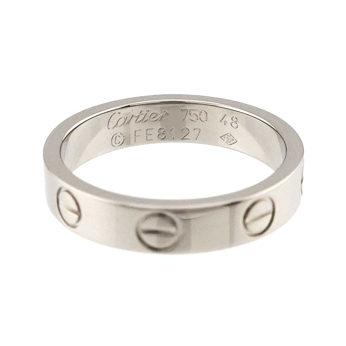 Mini Love Ring 18K White Gold 750 size48 4.5(US)