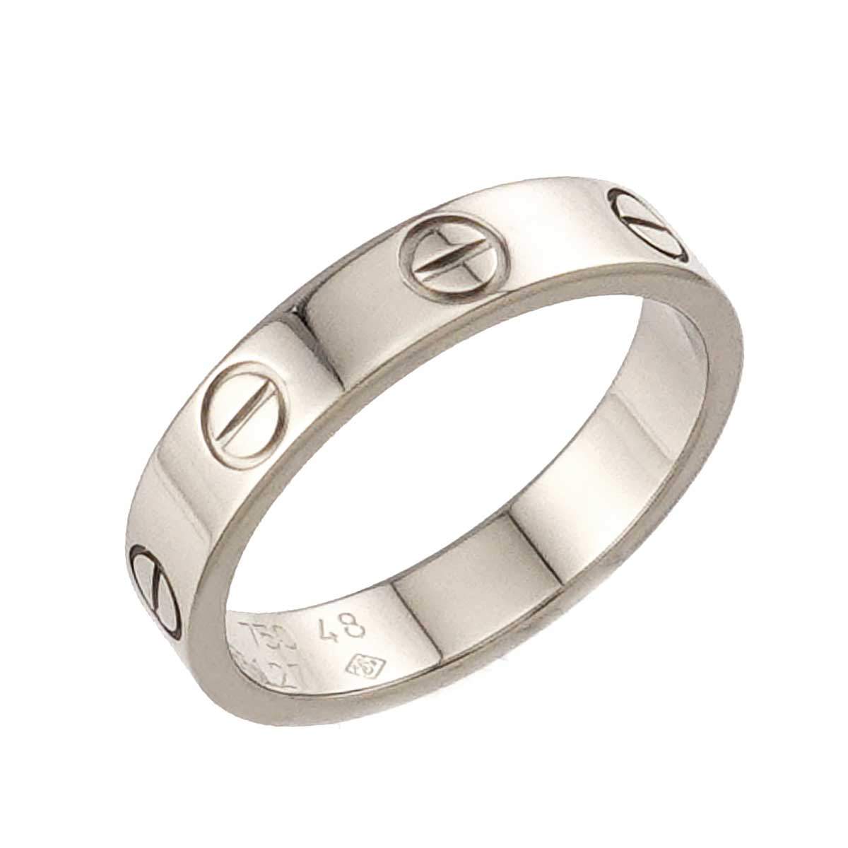 Mini Love Ring 18K White Gold 750 size48 4.5(US)