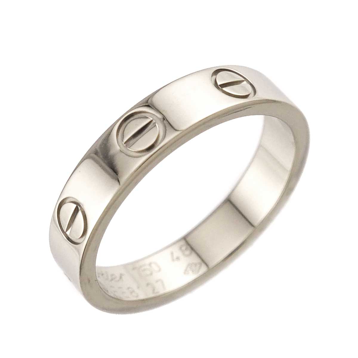 Mini Love Ring 18K White Gold 750 size48 4.5(US)