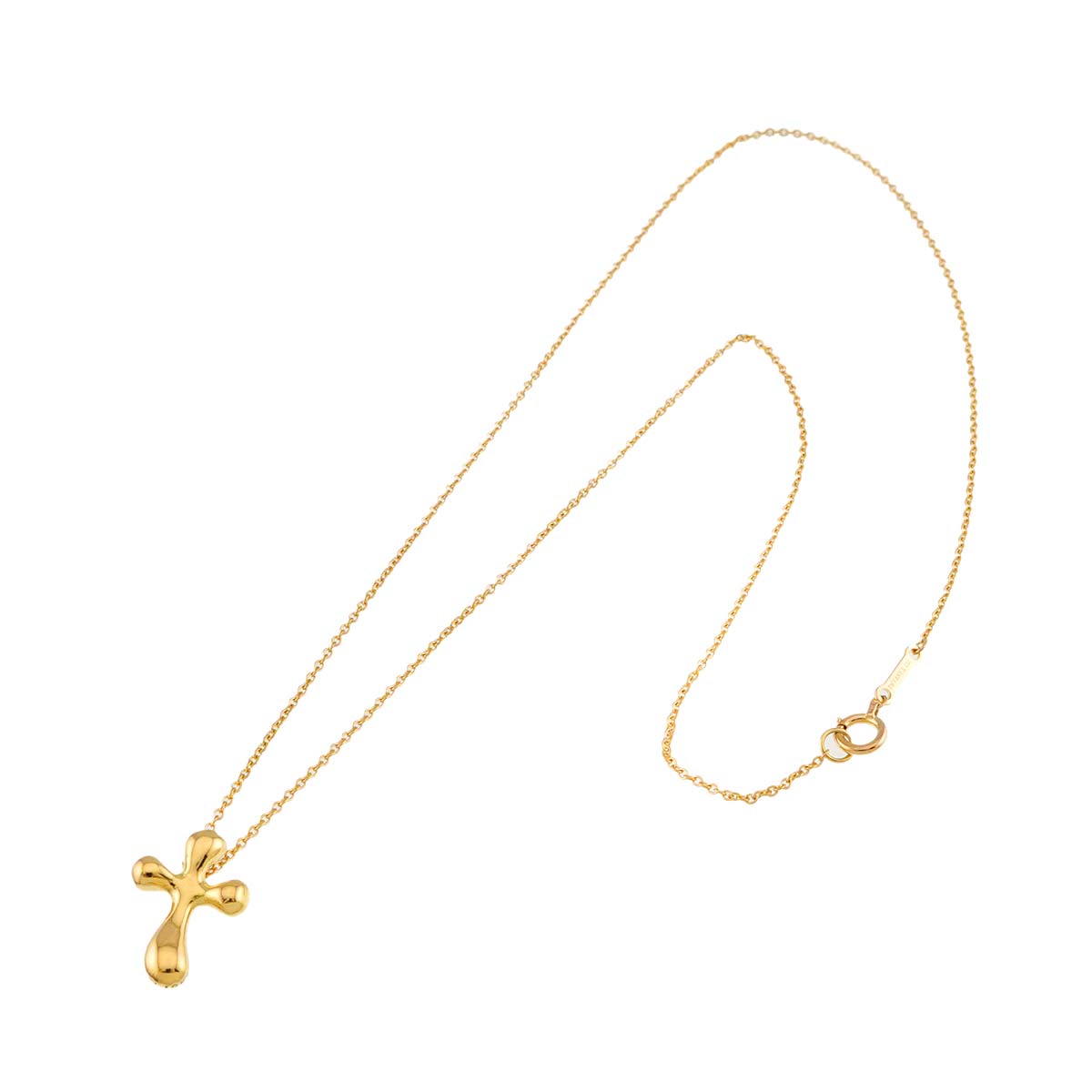 Small Cross Necklace 18K Yellow Gold 750