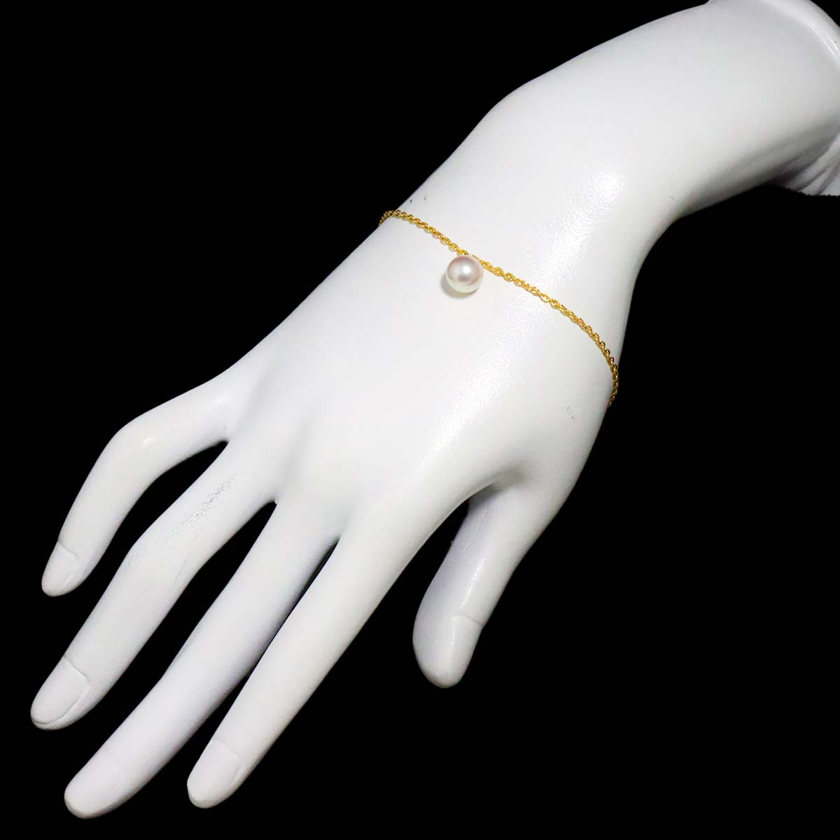 Akoya Pearl 7.7mm Bracelet 18K YG 750