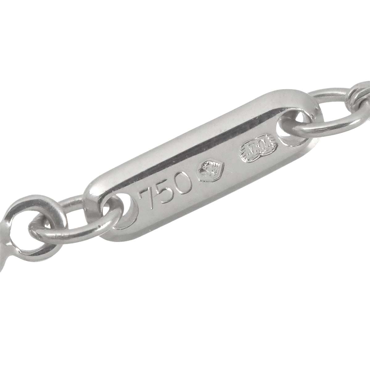 Happy Spirit Diamond Necklace 18K White Gold 750
