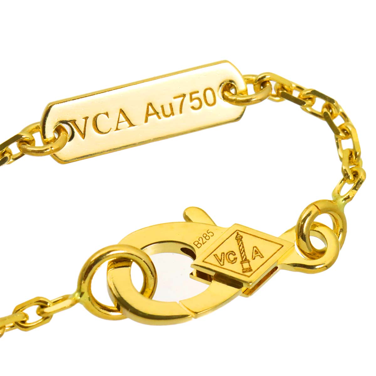 Vintage Alhambra MOP Necklace 18K YG 750