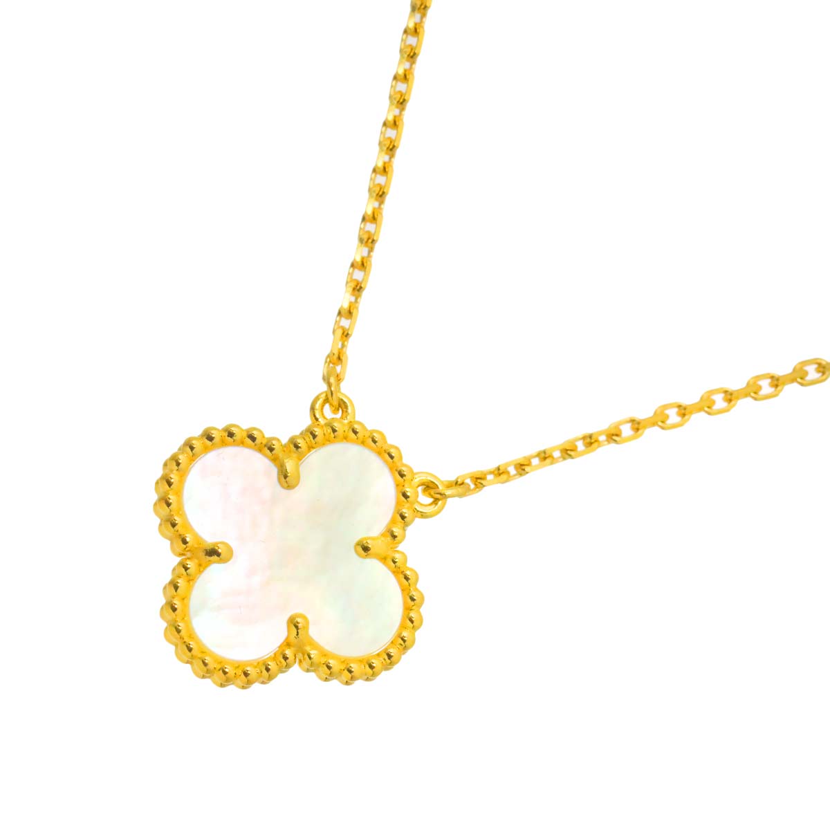 Vintage Alhambra MOP Necklace 18K YG 750