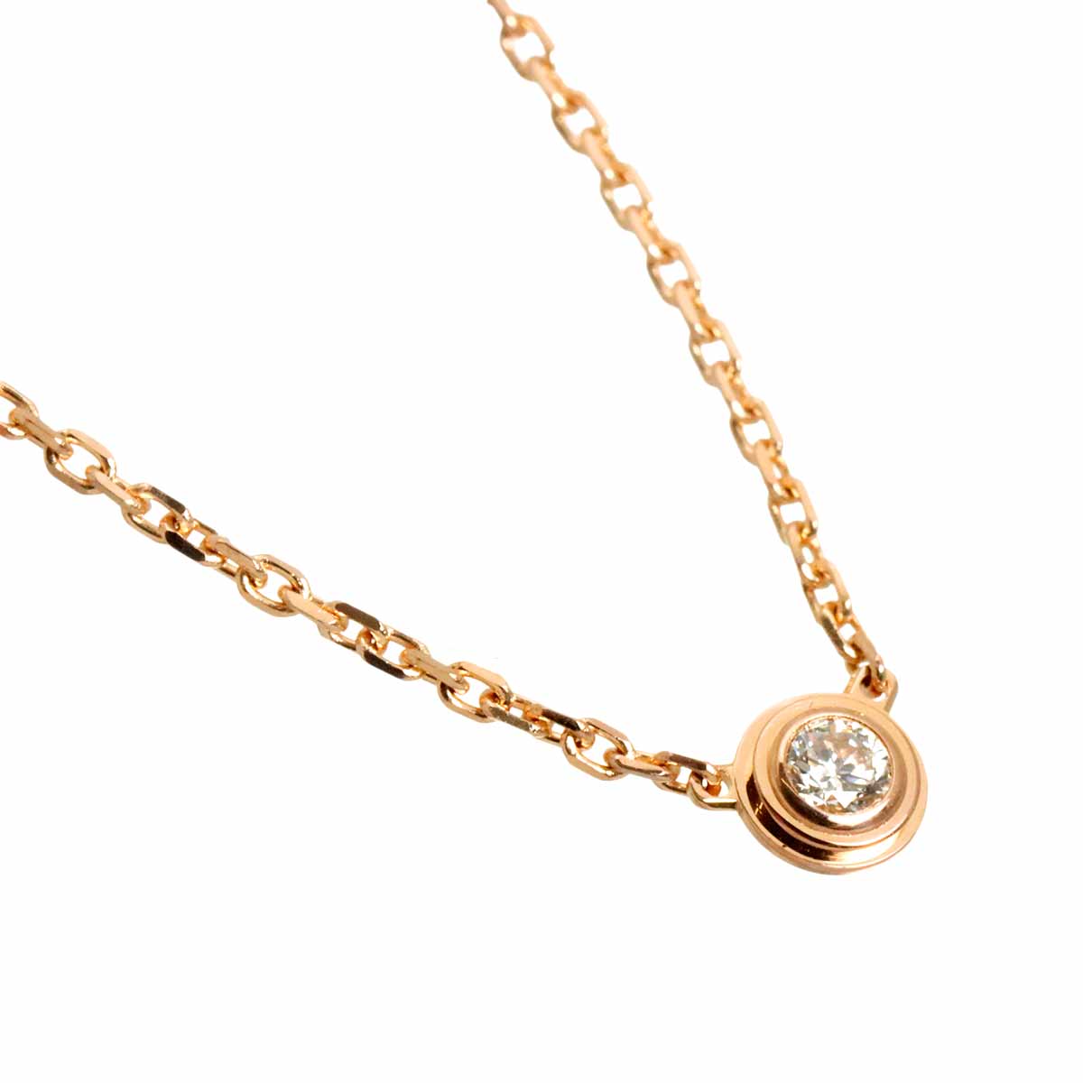 d Amour Diamond Necklace XS 18K Pink Gold 750