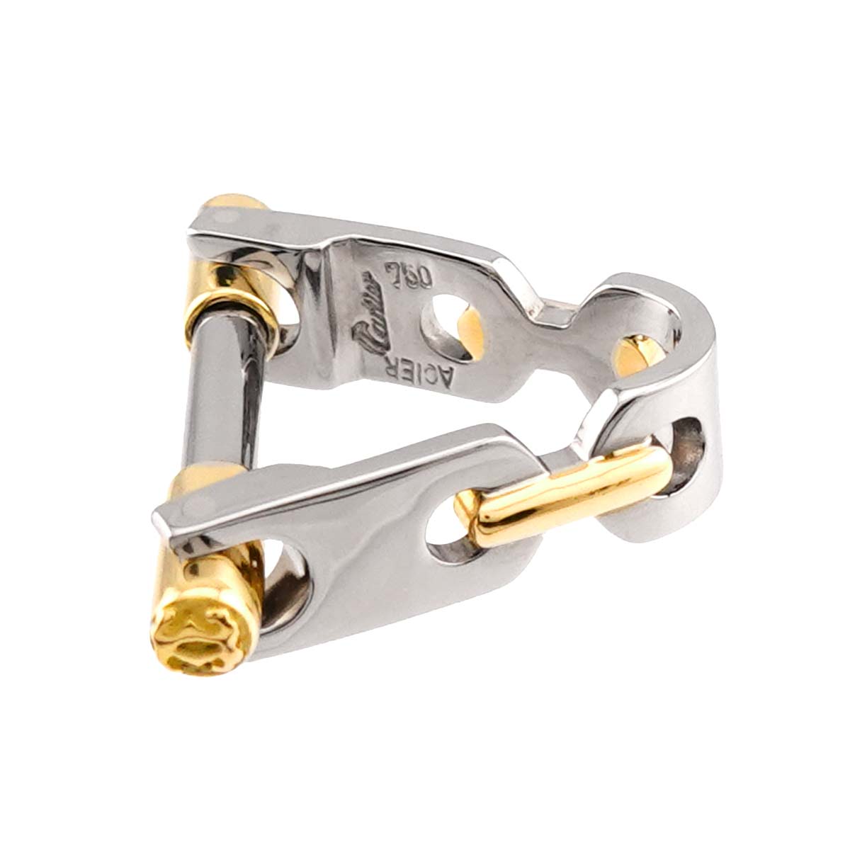 Cufflinks Steel 18K YG 750