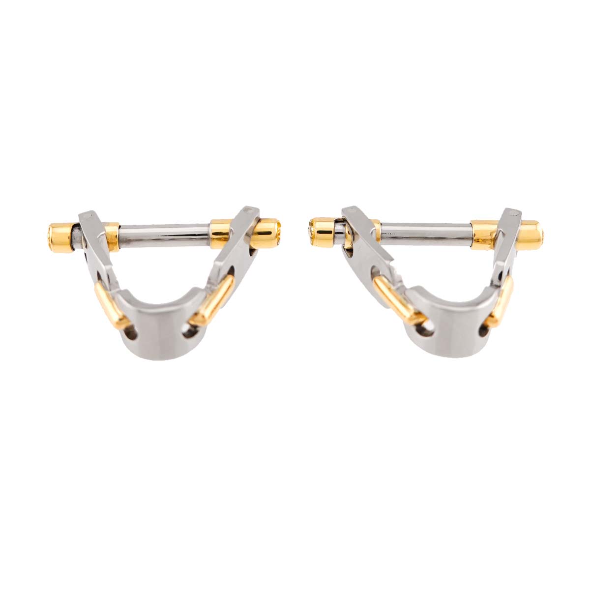 Cufflinks Steel 18K YG 750