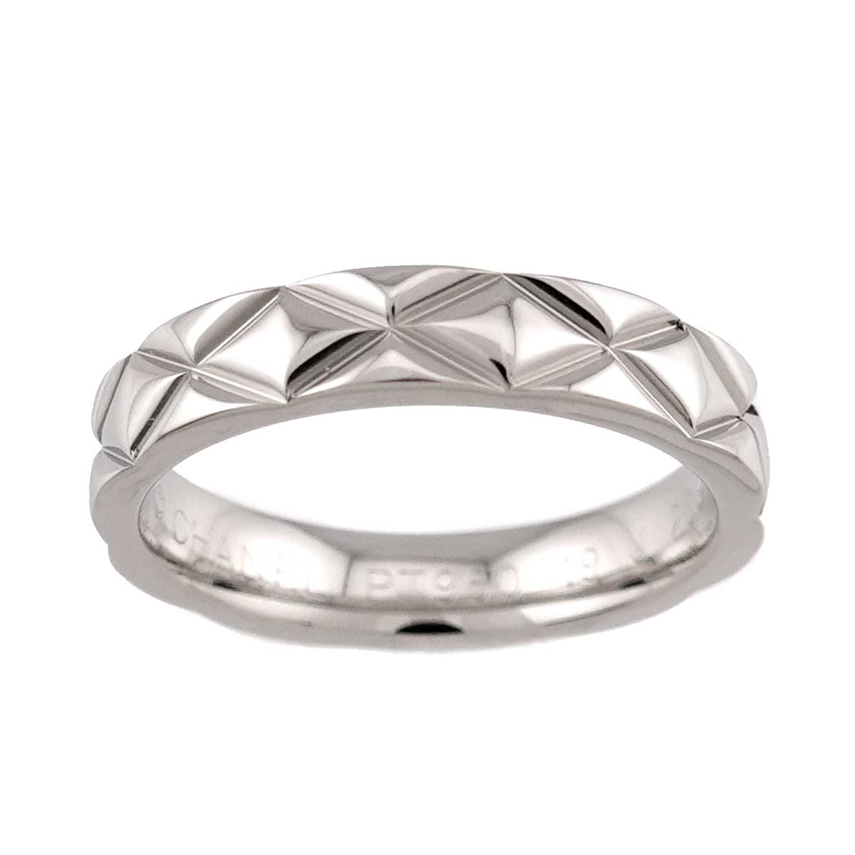 Matelasse Ring Pt Platinum size48 4.5(US)