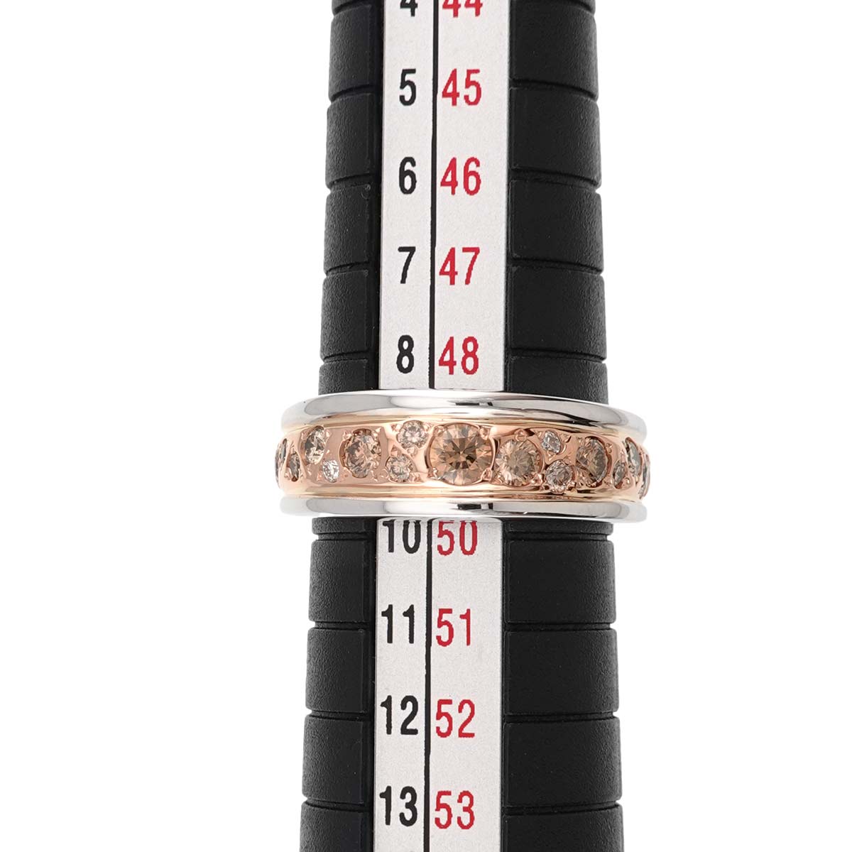 Diamond 0.50ct Ring 18K PG WG 750 size4.75-5(US)