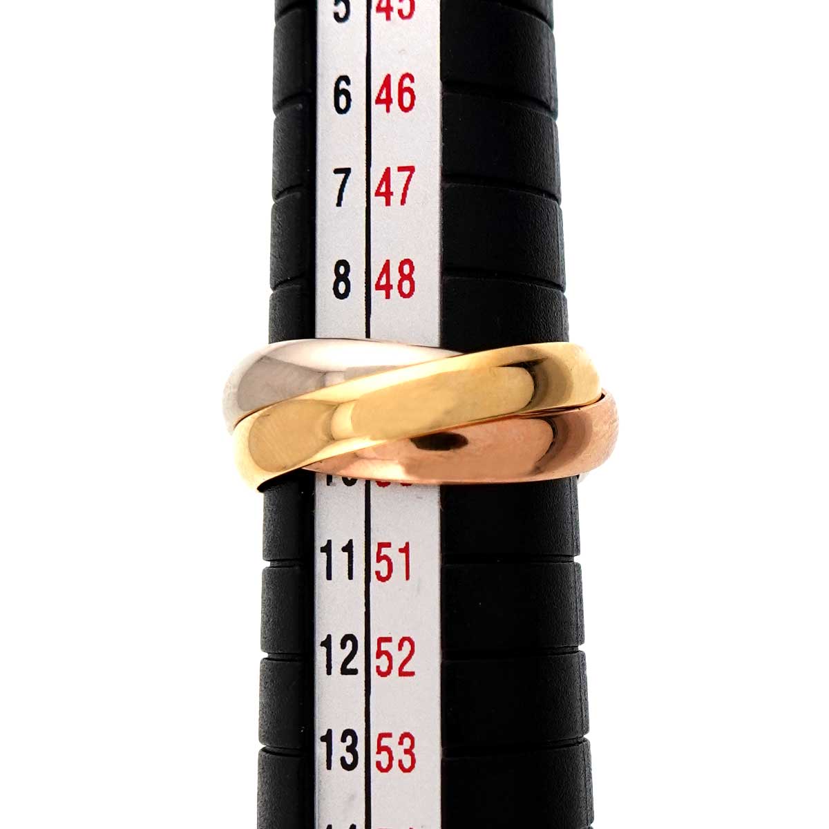 Trinity Ring 18K YG WG PG 750 Size49 4.75-5(US)