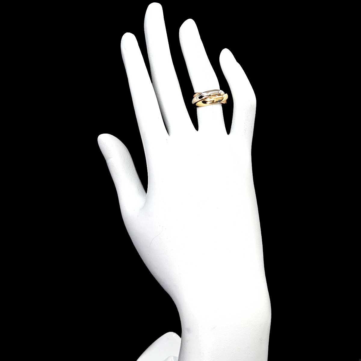 Trinity Ring 18K YG WG PG 750 Size49 4.75-5(US)