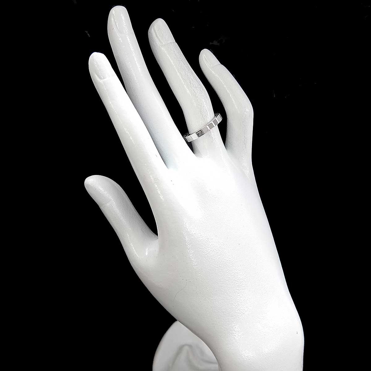 Laniere Ring 18K White Gold 750 Size52 5.75-6(US)