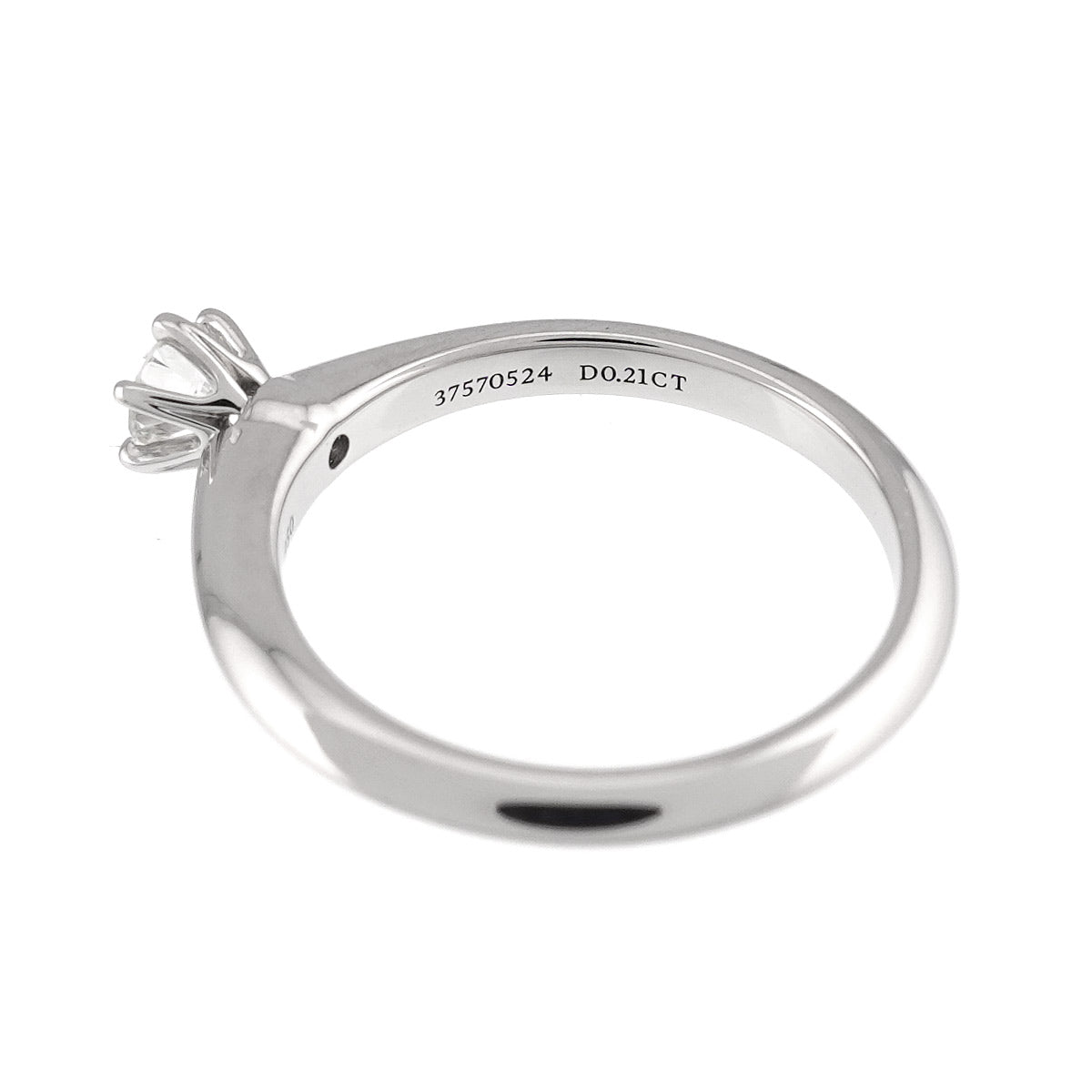 Diamond 0.21ct I/IF/3EX Ring Pt 4.75-5(US)