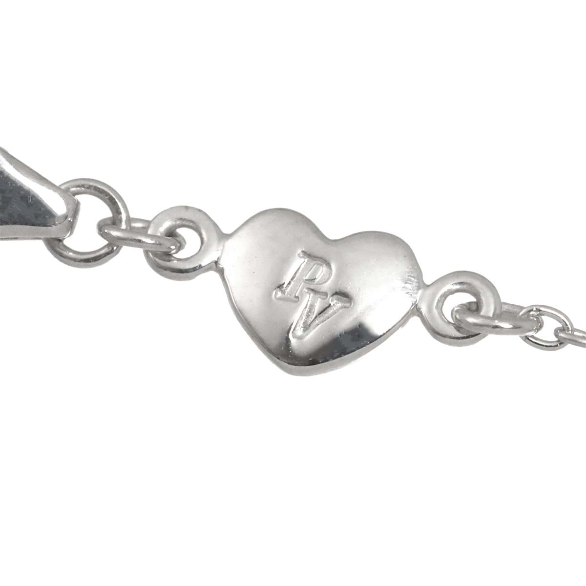 Heart Motif Diamond 0.52ct Necklace 18K White Gold 750