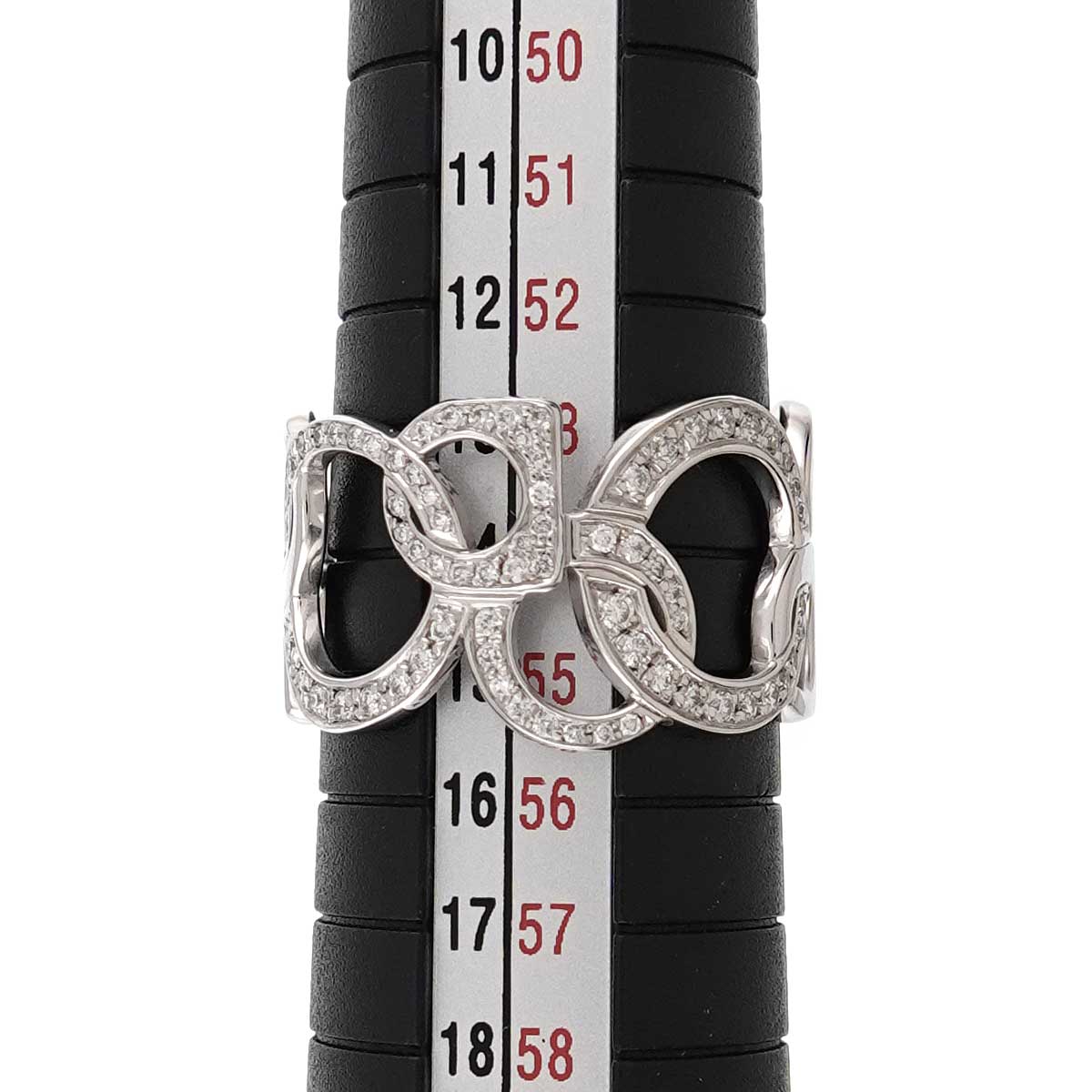 Success Mobile Diamond Ring 18K White Gold Size55 6.75(US)