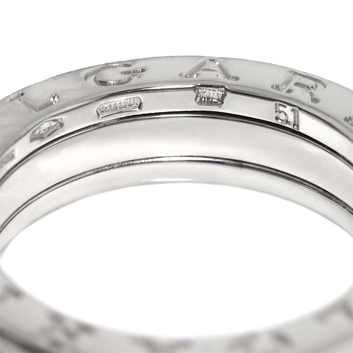 Diamond 0.37ct F/VS1/EX Ring 18K WG size51 5.25-5.5(US)