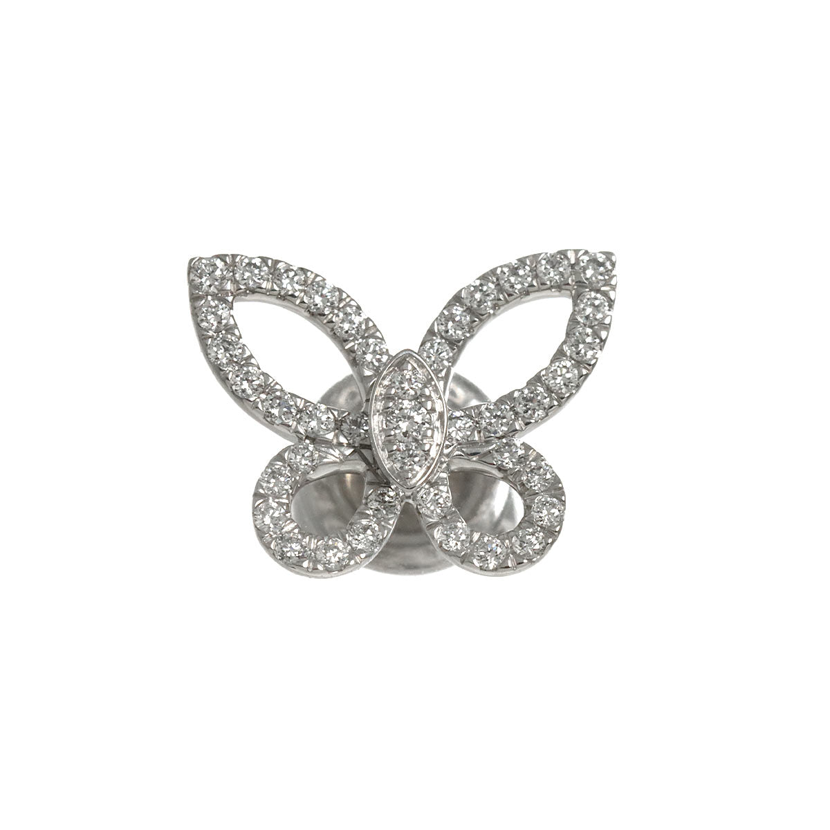 Butterfly Diamond Earring 18K WG 750 One Piece only
