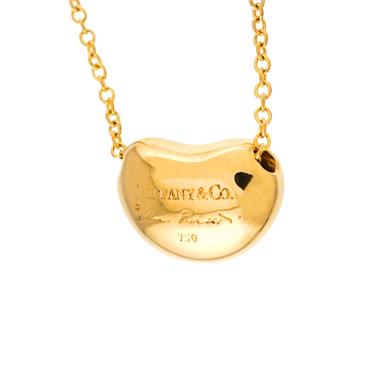 Bean Necklace 18K Yellow Gold 750