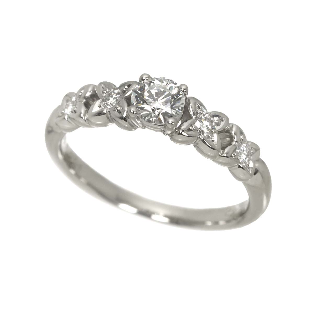 Diamond 0.231ct Ring Pt Platinum size3.75(US)