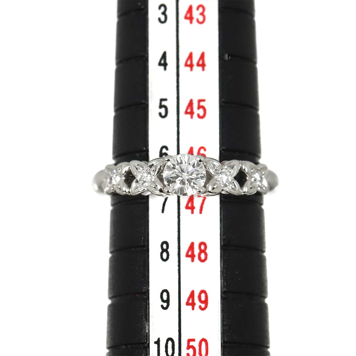 Diamond 0.231ct Ring Pt Platinum size3.75(US)