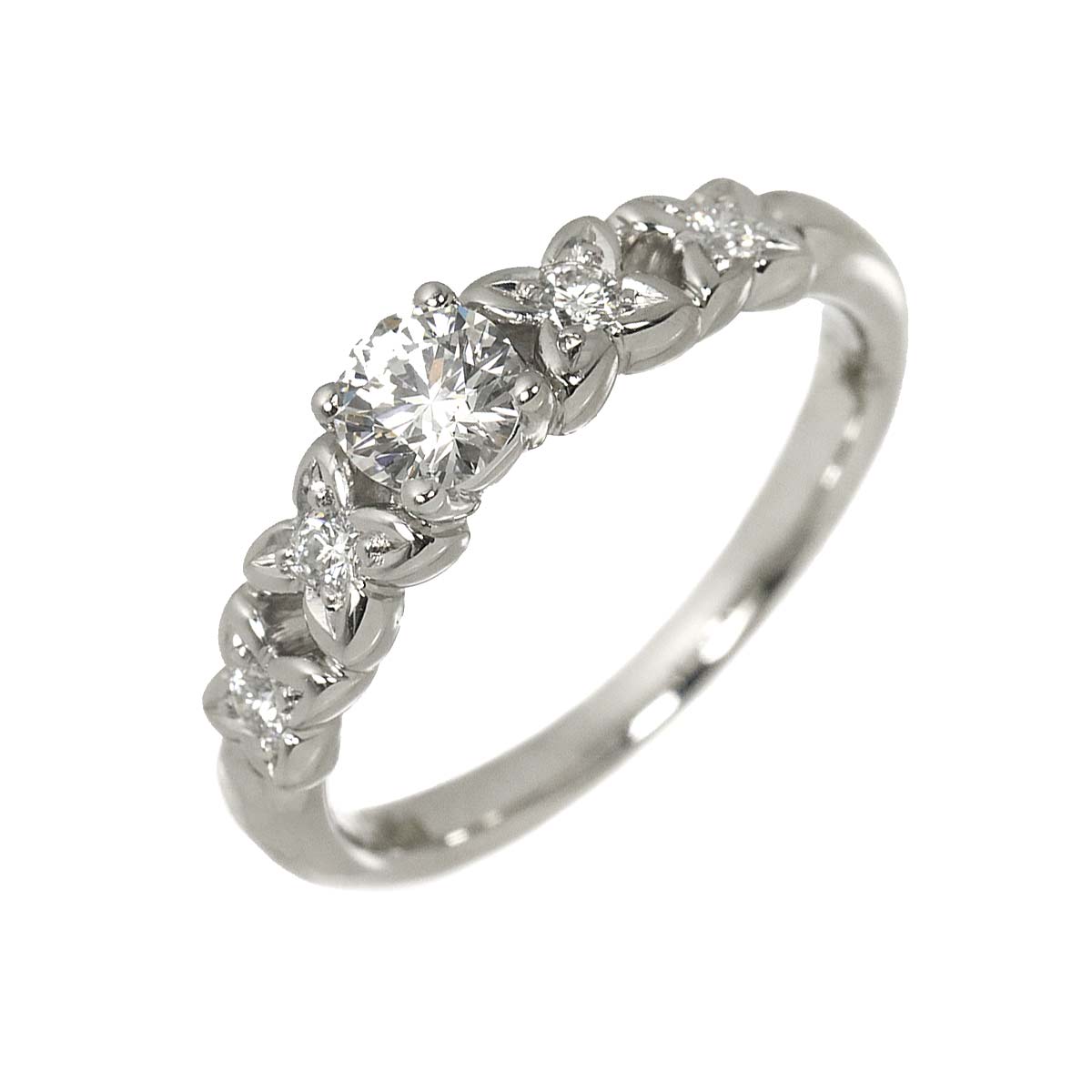 Diamond 0.231ct Ring Pt Platinum size3.75(US)