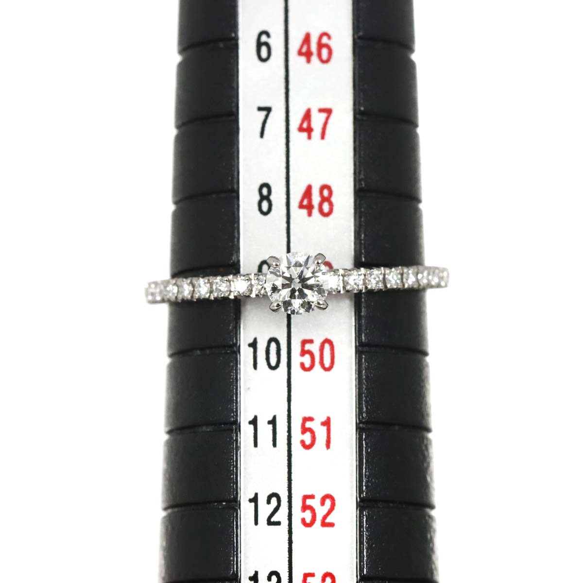 Half Diamond 0.19ct F/VS1/3EX Ring Pt size49 4.75-5(US)
